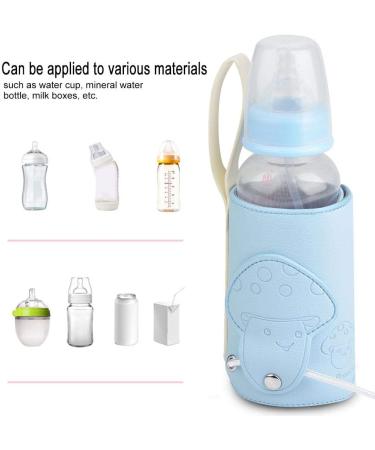 Portable USB Baby Bottle Warmer Bag - Insulated Milk Heater with USB Charging Port (Blue) - Buy Online on GoSupps.com
