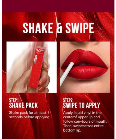 Matte Liquid Lipstick | High-Pigmented Velvet Lip Gloss | Waterproof Long-Lasting Lip Stain | Perfect Gift for Women | International Shipping Available - Buy Online on GoSupps.com