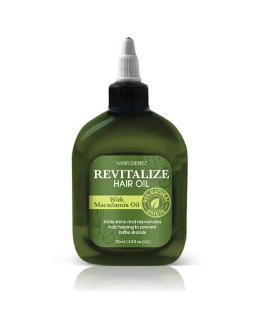 Hair Chemist Revitalize Hair Oil with Macadamia Oil 2.5 ounce - Buy Online on GoSupps.com