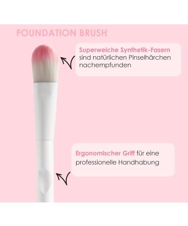 Wet 'n' Wild Foundation Brush - Dense Flat Makeup Brush for Streak-Free Finish - Ideal for Liquid and Cream Foundation - Easy-to-Use Brush - Buy Online on GoSupps.com