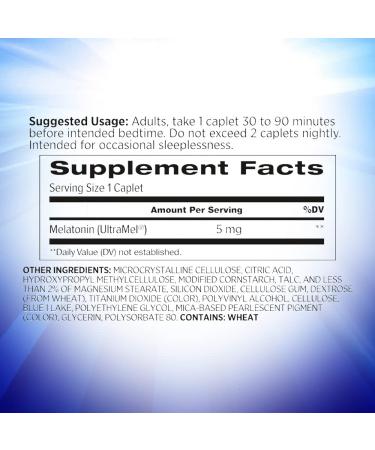 REMfresh Extra Strength 5mg Melatonin Sleep Aid (36 Caplet) - Doctor Recommended - Pharmaceutical-Grade for Immune Function - Ultrapure Melatonin 36 Count - Buy Online on GoSupps.com