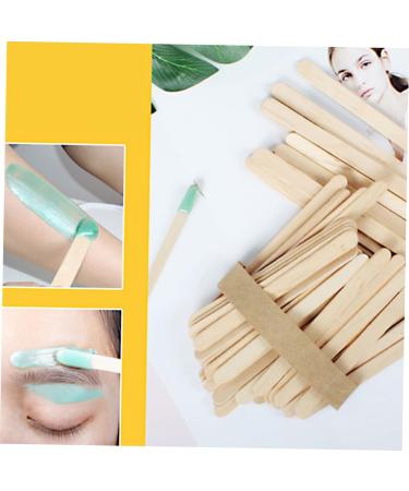 Fomiyes 150-Piece Wood Spatula Set for Cosmetology - Eyebrow Waxing Hair Removal Cosmetic Bags & Mouth Protection Masks - Buy Online on GoSupps.com