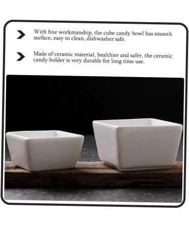Alipis 2pcs Square Sugar Bowl Appetizers Dip Bowls Appetizer Dish Small Seasoning Plate Cold Dish Condiment - Buy Online on GoSupps.com