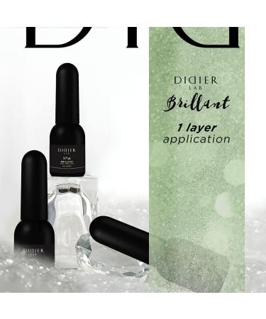 Didier Lab - Premium UV Gel Nail Polish - Brillant No. 16- Gel Nail Varnish - Nail Art - Long-Lasting High Gloss Wear - Green Gel Nail Polish - Gel Nails - Glitter Gel Nail Polish - Rich Pigment - Buy Online on GoSupps.com