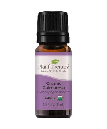 Plant Therapy Organic Palmarosa Essential Oil 10 mL (1/3 oz) 100% Pure Undiluted Therapeutic Grade