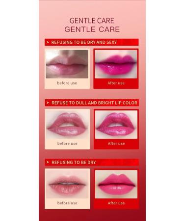 Buy 2Pcs Color Changing Blue Rose Lipstick Set - Magic Mood Jelly Lip Balm Vitamin E PH Reactive Pink Tint - Buy Online on GoSupps.com