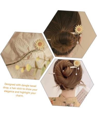 Beaupretty Daisy Hair Accessory Retro Alloy Hair Stick Tassel Hair Pin Flower Hairpin Flower Chignon Pin Flower Pearl Hair Stick Japanese Hair Chopsticks To Hang Steamed Stuffed Bun Bride - Buy Online on GoSupps.com