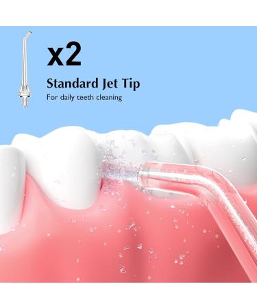 COSLUS Water Dental Flosser Replacement Heads - Compatible with F5020E 5 Jet Tips for Oral Irrigator | High-Quality Dental Care Accessories - Buy Online on GoSupps.com