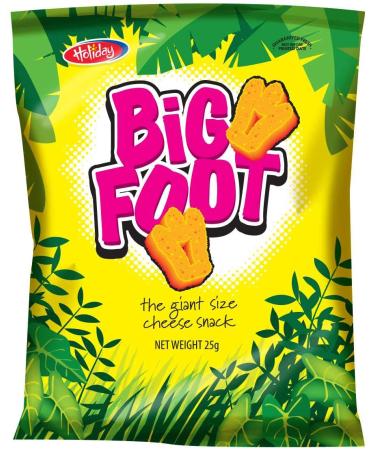 Holiday Big Foot, The Giant Cheese Snack, 10.5 Oz, Pack of 12 Regular
