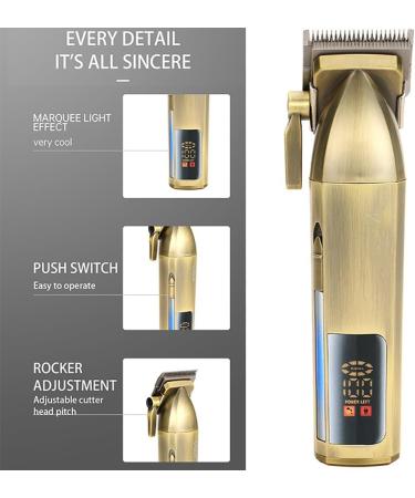 Pro Hair Clipper - Rechargeable LCD Digital Display Copper Hair Salon Trimmer for International Shipping - Buy Online on GoSupps.com