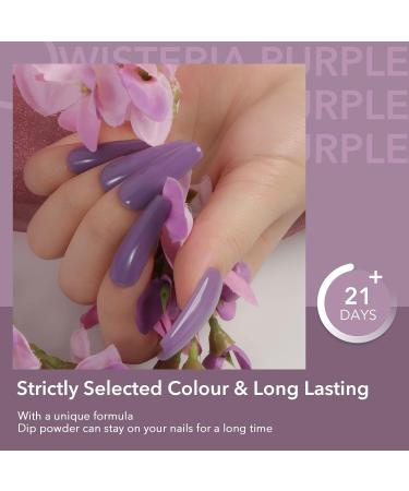 Aokitec 28g Dip Powder - Wisteria Purple - French Manicure Starter Kit - Odor-Free & Long-Lasting - Buy Online on GoSupps.com