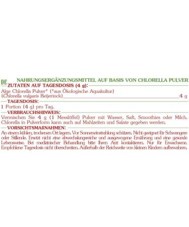 Organic CHLORELLA POWDER * 25 servings/Chlorella powder 100g * Antianemic energy hepatoprotective immune system * Satisfied Guarantee or Rembours * Made in France - Buy Online on GoSupps.com