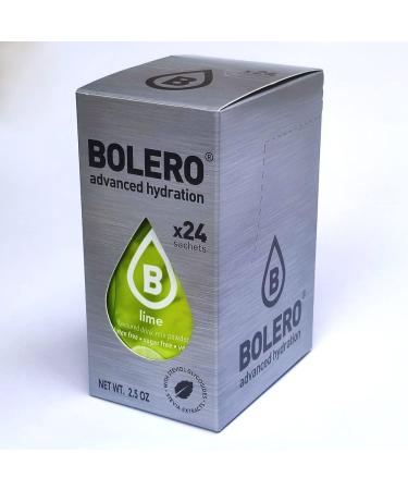 Bolero LIME 24x3g Powdered juice without sugar sweetened with stevia + vitamin C for children athletes and diabetics lime flavor - Buy Online on GoSupps.com