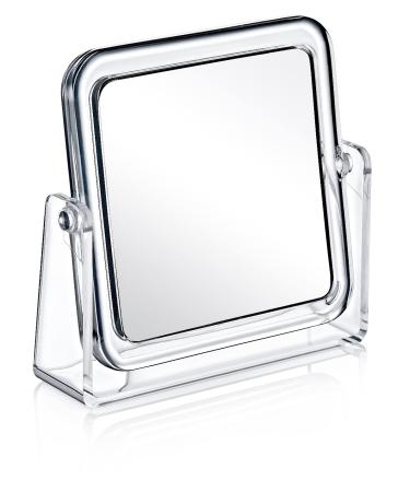 BOXUP Brand Double-Sided Magnifying Square Makeup Mirror