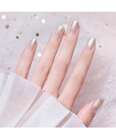 Glitter Silver Nail Polish Quick Dry Long Lasting Shimmer Nail Varnish Sparkle Metallic Effect No UV Needed Nail Paint Nail Polish Art Manicure Gifts for Women Girls DIY Home(10ML) - Buy Online on GoSupps.com