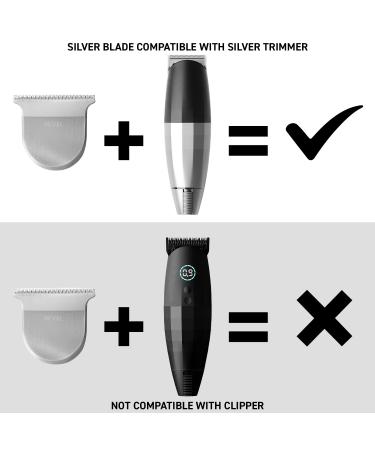Bevel T Blade Trimmer Attachment for Precision Fading and Outlining - Compatible with Bevel Trimmer - Silver T-Blade for Men - Buy Online on GoSupps.com