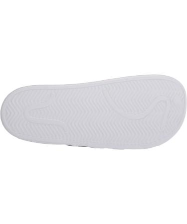 adidas Adilette Clog Slide Sandal - White/Core Black - Size 11 Women/10 Men - Buy Online on GoSupps.com