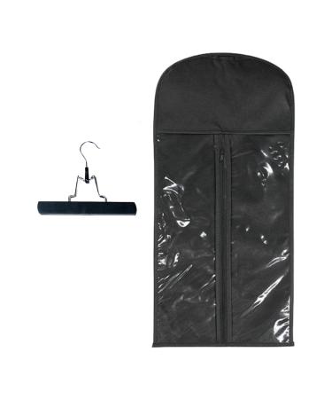 Wig Bag Hair Extension Holder Wig Storage Bag with Hanging Hanger Human Hair Wig Storage Bag Hair Storage Organizer for Multiple Wigs Portable Wig Travel Bag Style Hair Black