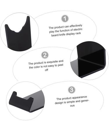 Frcolor Clear Acrylic Razor Stand for Men - Handmade Shaving Holder - Durable Black Display Stand (11x8.5x4.5cm) - International Shipping Available - Buy Online on GoSupps.com