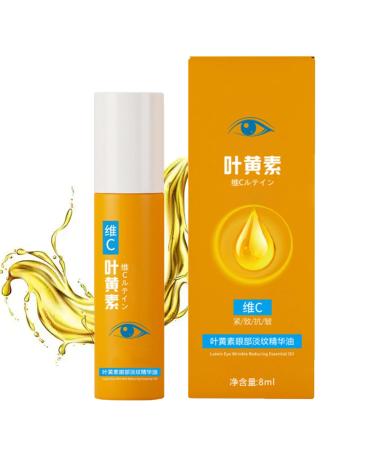 Luteine Yeux Lut ine Eye Oil VC Lut ine huile essentielle contour des yeux VC s rum anti-rides la lut ine s rum contour des yeux anti- ge pour l' limination des rides (8ML 1PC) 1PC 8 ml (Lot de 1)