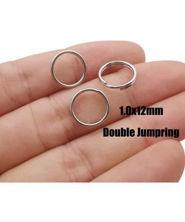 250pcs Stainless Steel Split Rings Double Loop Jump Rings for Jewelry Making - 1.0x12mm-12653 - Buy Online on GoSupps.com