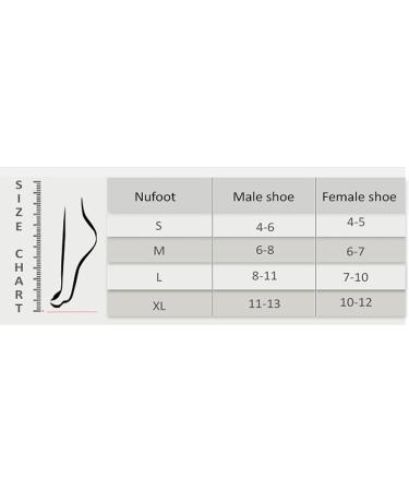 NuFoot Men's Booties - Foldable & Flexible Indoor Shoes | Yoga Socks | Slippers - Black Large - Buy Online on GoSupps.com