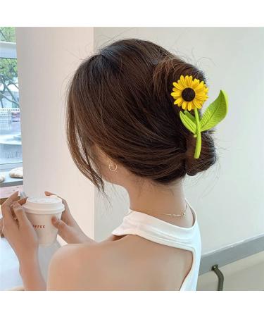 Sunflower Hair Claw Clips for Thick Long Hair - Large Grip Jaw Clips for Women and Girls - Perfect Christmas and Birthday Gifts - Buy Online on GoSupps.com