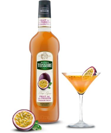 Passion Fruit Syrup Mathieu Teisseire for drinks lemonades iced teas sodas shakes cocktails with - Buy Online on GoSupps.com