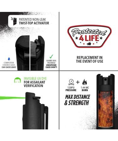 Quick Action Pepper Spray Keychain - Maximum Strength MC 1.44, Pepper Spray Range up to 16 ft, Made in USA by Guard Dog Light Pink/Lilac/Purple/Red/Teal/Black (8 Pack) - Buy Online on GoSupps.com