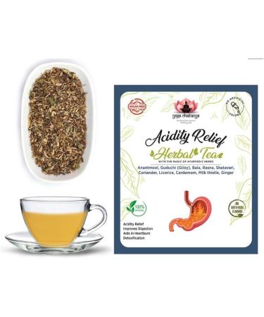 Yoga Chaitanya Acidity Relief Herbal Tea-Caffeine free-Loose Leaf (50 gm) - Buy Online on GoSupps.com