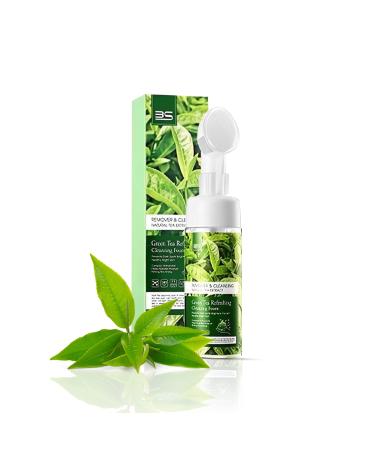 Green Tea Natural Pores Foam Cleanser -makeup remover cleanser for Acne Oily dry and Sensitive skin