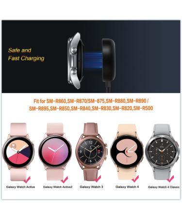 Samsung Watch Charger: USB Replacement for Galaxy Watch 5/4 - Compatible with Galaxy Watch 5/4/3/Active 2/1 - 1 Pack Charger Dock - Buy Online on GoSupps.com