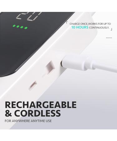 GAOY Rechargeable Cordless Nail Drill - Best Electric Nail File for Beginners with 12 Bits & Sanding Bands for Acrylic & Gel Nails - White - Buy Online on GoSupps.com