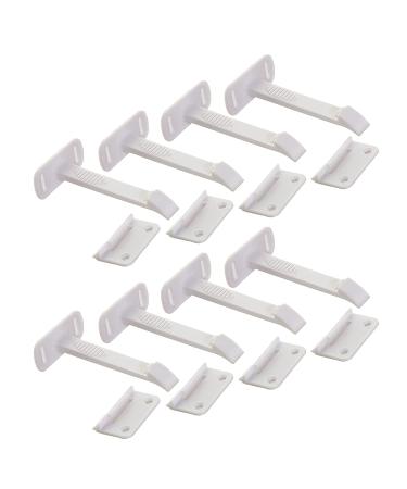 Dreambaby Adhesive Safety Latches - White 8 Pack | Childproof Drawers & Cabinets - Buy Online on GoSupps.com