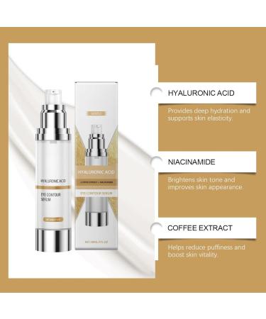 Eye Contour Serum with Hyaluronic Acid Anti-Wrinkle Eye Contour Caffeine and Niacinamide 15ml - Eye Contour Cream for Women - Anti-Dark Circles and Wrinkles Eye Cream (1pc) - Buy Online on GoSupps.com