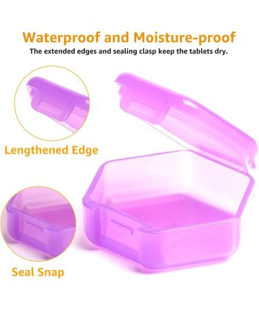 Buy 8 Pack Small Pill Organizer - Travel Pill Box Portable BPA Free Mini Case for Pills Medications & Vitamins - Vivid Colors - International Shipping Available - Buy Online on GoSupps.com