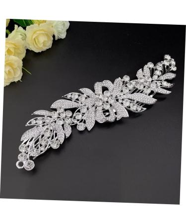 Housoutil Hair Comb Pearl Headpiece Gel Nail Kit Hair Clips Pearl Barrette Wedding Shower Stool Rhinestone Headpiece Classroom Bride Rhinestone Crystal Hair Accessories - Buy Online on GoSupps.com