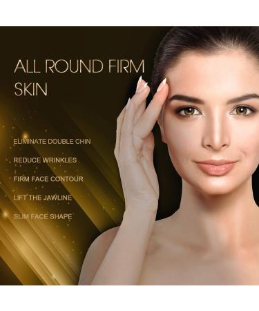 Rose Gold V Line Mask Double Chin Reducer - Anti Wrinkle Face Patch for Neck, Chin - 5 Pieces - Buy Online on GoSupps.com