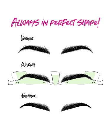 Andmetics Eyebrow Wax Strips for Women | Perfect Natural Eyebrow Shape | No More Plucking | Eyebrow Template for Coloring - Buy Online on GoSupps.com
