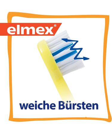 Elmex Learning Toothbrush for 0-2 Years - Soft Bristles Ergonomic Handle for Age-Appropriate Tooth Cleaning - Make Brushing Fun for Babies - Buy Online on GoSupps.com