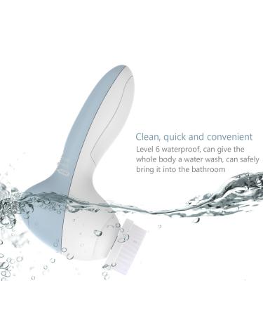 PIXNOR P2016 Facial Brush 7 in 1 Massager with 7 Brush Heads - Light Blue - Buy Online on GoSupps.com