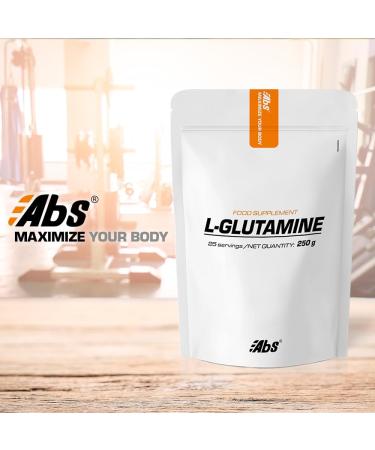 L-Glutamine Powder - 250g | 25 Portions | Natural Fermentation for Relaxation Immune Support & Muscle Recovery - International Shipping Available - Buy Online on GoSupps.com