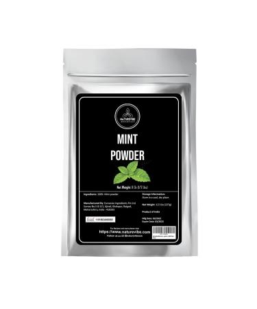 Naturevibe Botanicals Mint Powder 8oz | Adds Flavor.