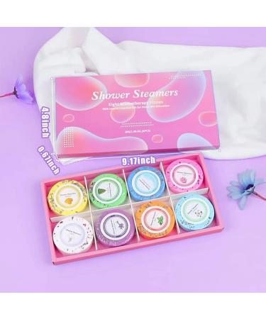 Shower Steamers Aromatherapy - 8 Pcs Bath Bombs with Essential Oils Gift Set for Self Care and Relaxation | Home Spa Kit for Men and Women - Buy Online on GoSupps.com