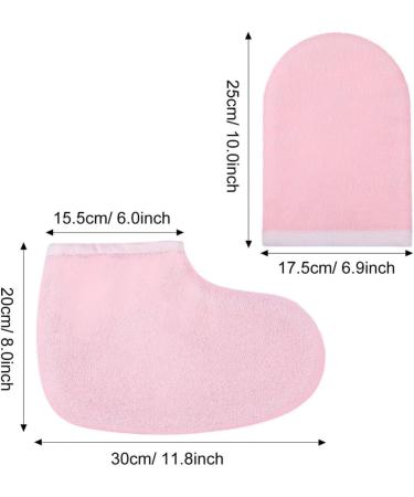 Ipetboom 4 Pairs Wax Bath Mittens Hand Treatment Paraffin Wax Bath Mitts Paraffin Wax Mitts and Booties Paraffin Wax Warmer for Hands and Feet Beautiful Feet Insulation M As Shown - Buy Online on GoSupps.com