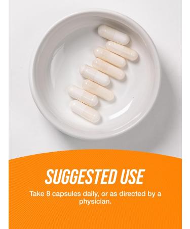 BulkSupplements.com L-Arginine 5000mg Capsules - Arginine Supplement Nitric Oxide Supplement L-Arginine Capsules - Gluten Free 8 Capsules per Serving 240 Capsules (Pack of 1) - Buy Online on GoSupps.com