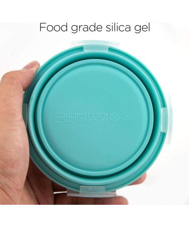 Buy Luter 2-Piece Collapsible Dog Bowl Set - 350ml Silicone Travel Bowl with Lid for Pets - Portable Feeding Cup & Saucer for Camping & Kennels (Pink Blue) - Buy Online on GoSupps.com
