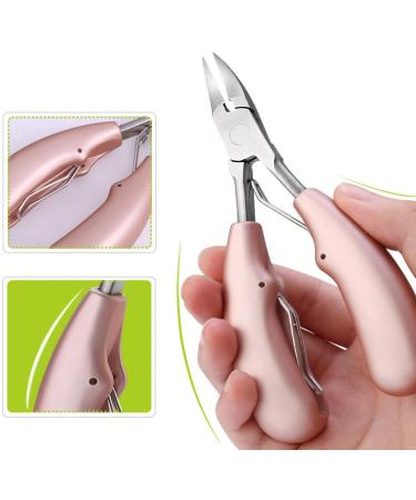 Nail Clippers for Thick Nails Professional Heavy Duty Toe Nail Clipper for Adults Elderly Men (Rose Gold) - Buy Online on GoSupps.com
