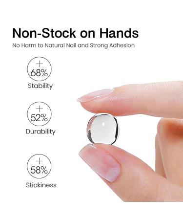 Professional Nail Glue UV Nail Glue Solid Nail Glue Strong Nail Gel Clear Nail Adhesive Long Lasting Nail Gel Nail Tips Adhesive Transparent Nail Glue for Wife Girlfriend Families Friends - Buy Online on GoSupps.com