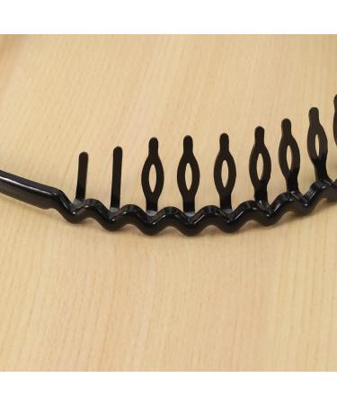 TAVIS TAVIS(R) Plastic Teeth Comb Hairband Hair Hoop Headband Black for Woman - Buy Online on GoSupps.com